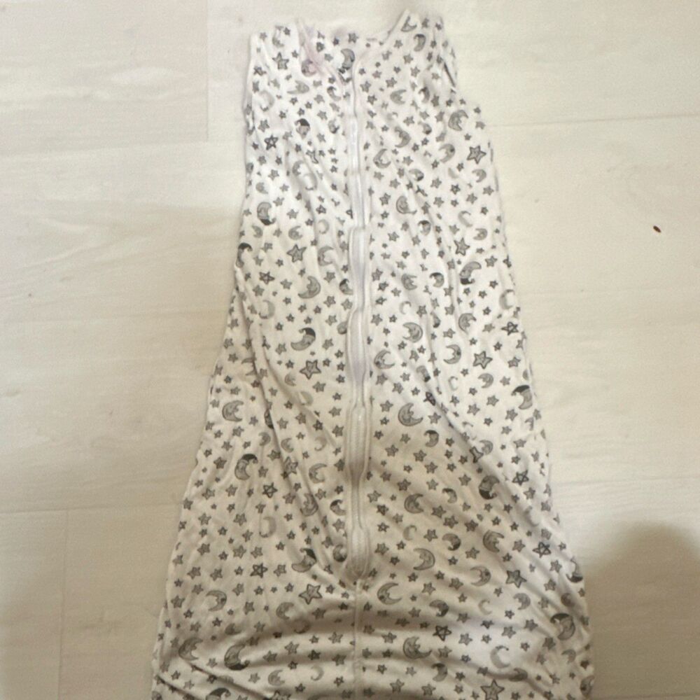 Lictin Baby Sleeping Bag Moon & Stars 18-36 Months Cotton White Gray Unisex